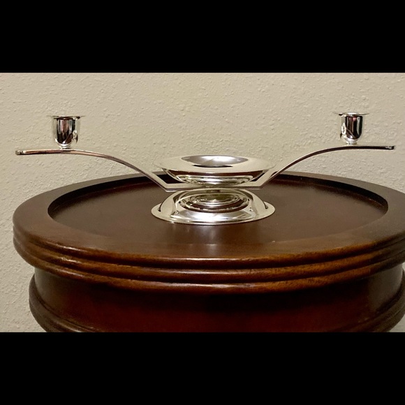 Metal Candle Holder in Silver 3.5” H - Picture 8 of 11